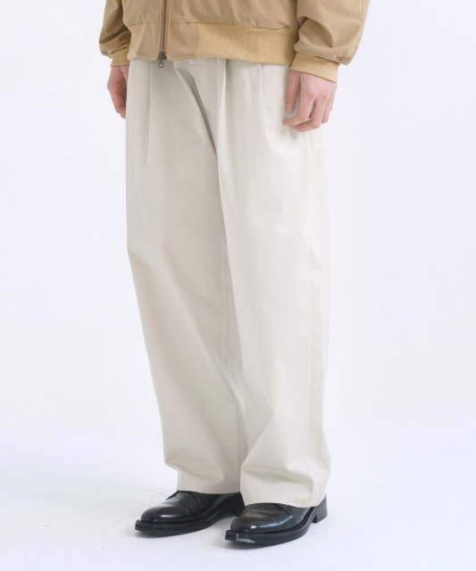 [노운] wide chino pants (ivory)