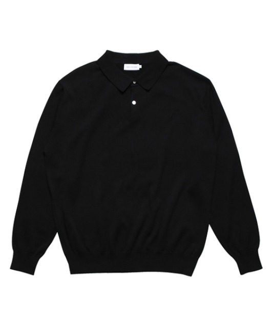 [스테디에브리웨어] 2B Cotton Collar Knit (Black)