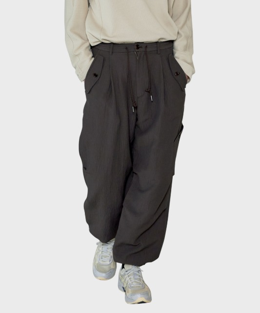 [노운] c/n multi pants (dark brown)