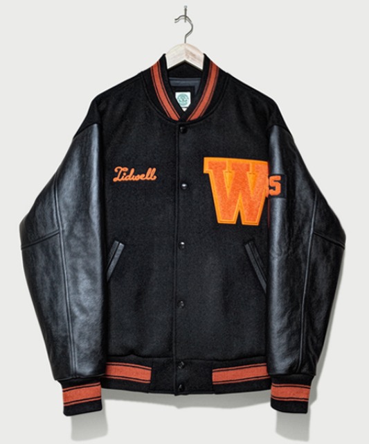 [듀테로] W-Tigers FB Classic Varsity Jacket Black