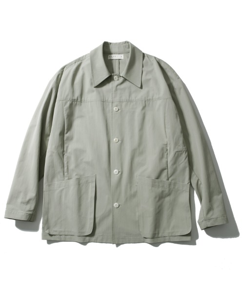 [노운] big pocket half coat (light beige)