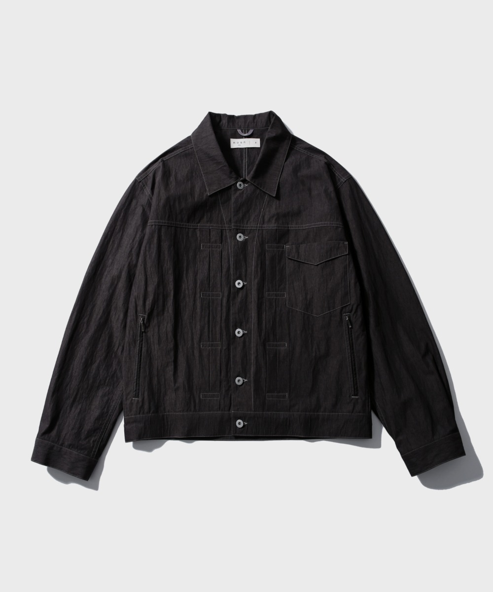 [노운] C/N trucker jacket (charcoal)