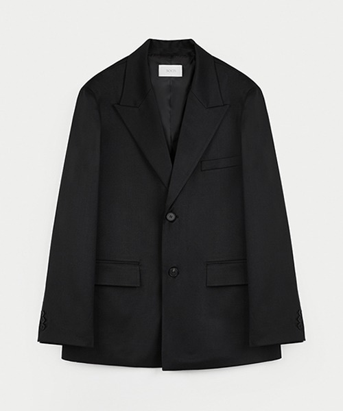 [소신] Mild Wool Single Jacket - Black