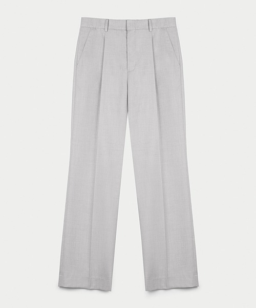 [소신] One Tuck Wide Pants - Light Gray