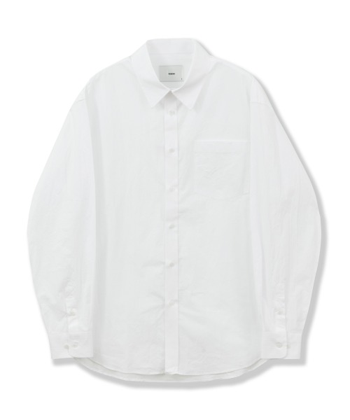 [퍼렌] relaxed shirts_white