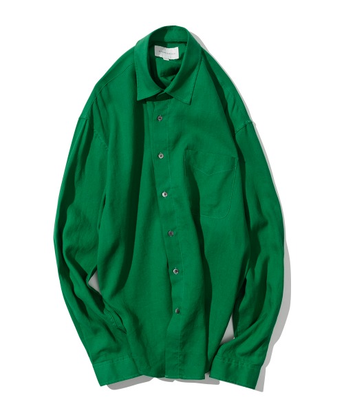 [인템포무드] Tencel Linen Long-Sleeve Shirt_Green