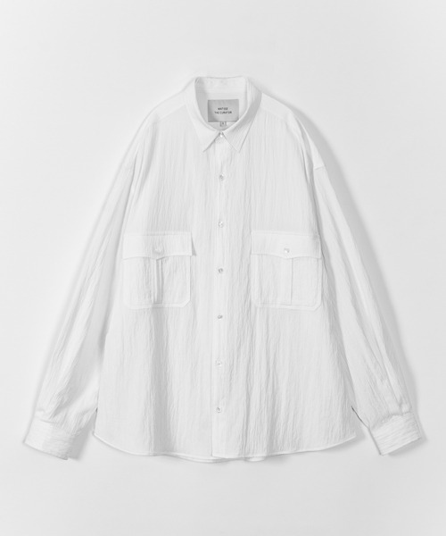 [마티스더큐레이터] Two pocket shirts CREASE WHITE