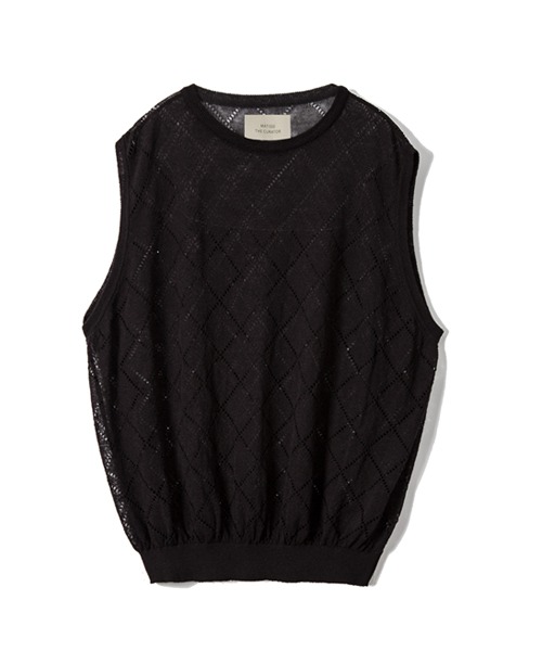 [마티스더큐레이터] Knit vest BLACK