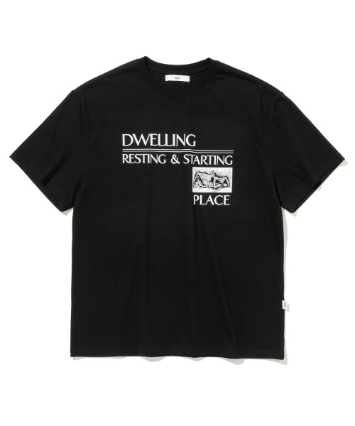 [밀로] VIntage Place T-Shirt [Black]