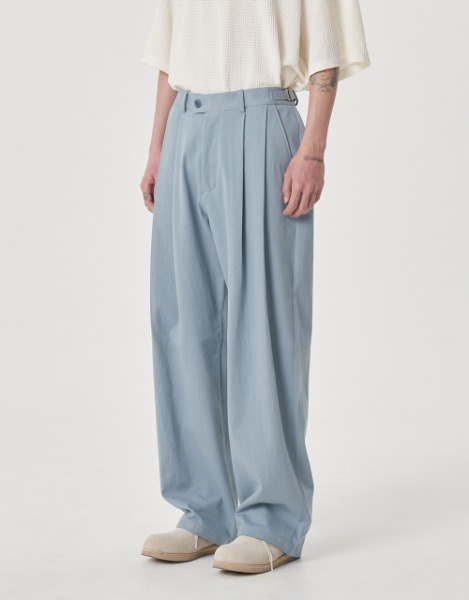 [노운] wide chino pants (sky blue)