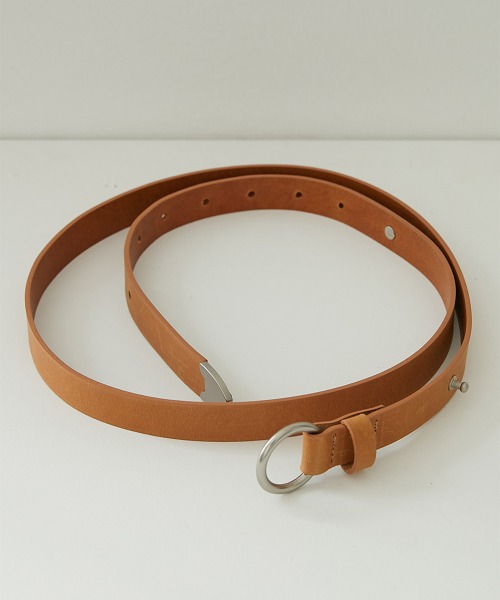 [알렌느] TANBEIGE 2way O-ring 2way leather belt(PA016)