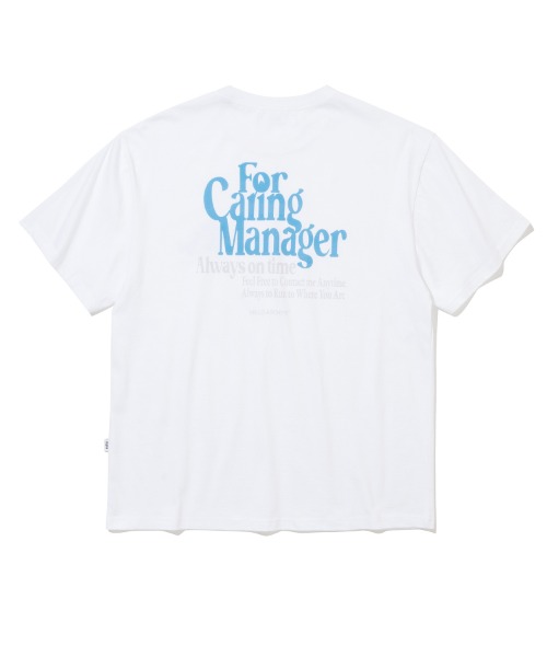 [밀로] Caring Manager T-Shirt [White]
