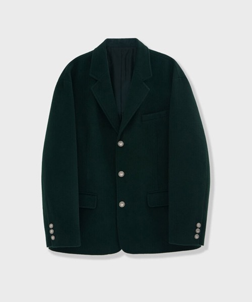 [퍼렌] wool jacket_deep green