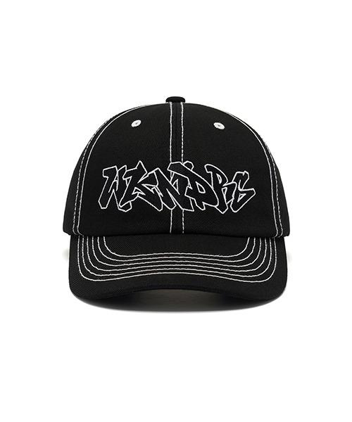 [위캔더스] GRAFFITI 6P CAP (BLACK)