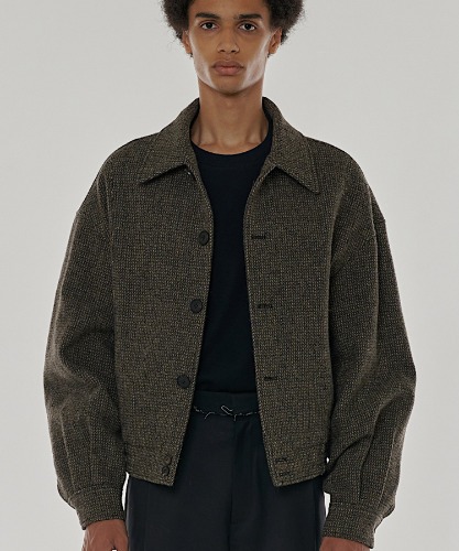 [다로] VASILY Cutout Tweed Jacket