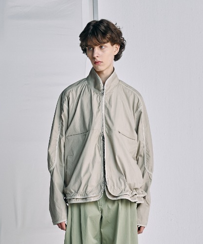 [노운] layered jacket (beige)
