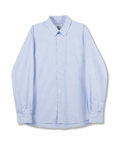 [퍼렌] 23AW relaxed shirts_blue stripe