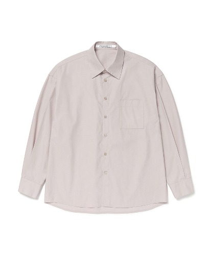 [패러킷] 세미오버핏 코튼 드레스 셔츠 (더스티 핑크)