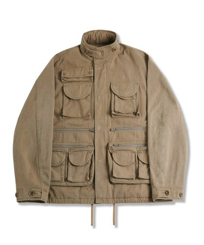 [퍼렌] utility fishing jacket_khaki beige