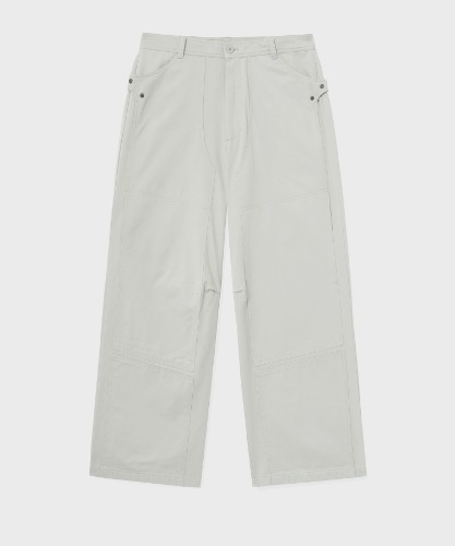 [노운] utility carpenter pants (light grey)