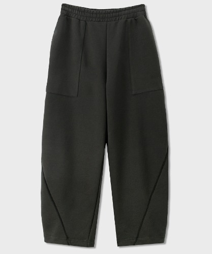 [노운]  wide sweat pants (charcoal)
