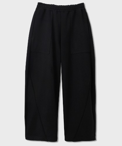 [노운]  wide sweat pants (black)