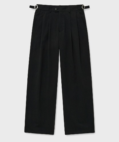 [노운]  wide chino pants (black)